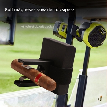 Mágneses szivartartó – kültéri, hordozható, állítható, golf-stílusú