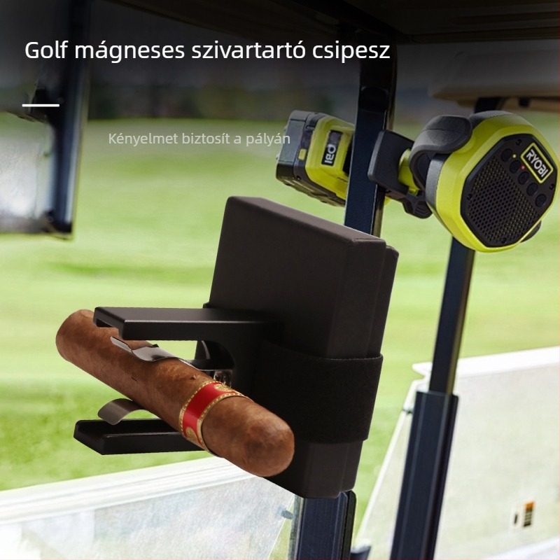 Mágneses szivartartó – kültéri, hordozható, állítható, golf-stílusú