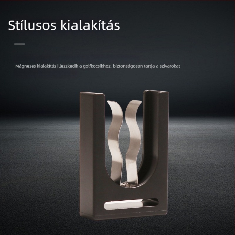 Mágneses szivartartó – kültéri, hordozható, állítható, golf-stílusú