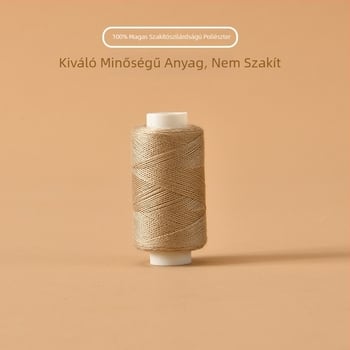 Varró doboz magas minőségű fonalakkal: szálak ruhák kézi varráshoz, kis orsók, géphez való fonal, színes kézműves fonalak