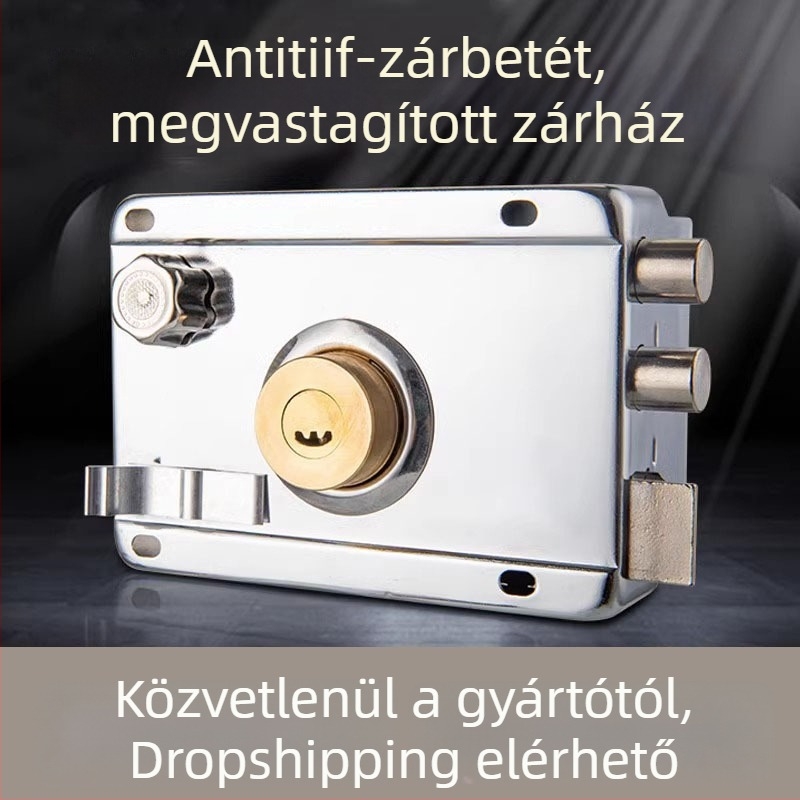 Külső ajtó zár, mortise típusú, háztartási használatra, anti-lopás, rozsdamentes acél