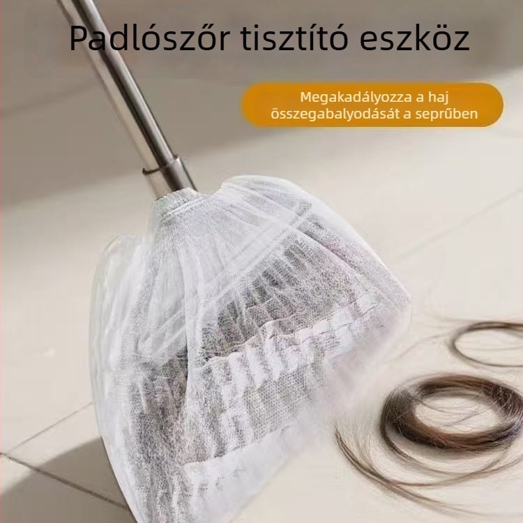 Egyszer használatos söpörő porvédő burkolat - padlóport és szálakat gyűjt, nem tapad