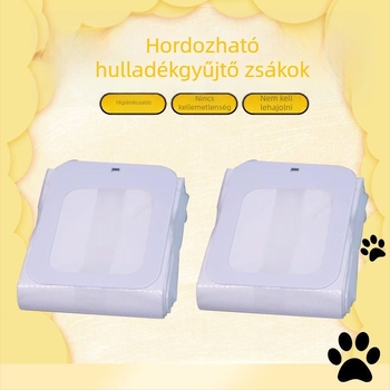 Automatikus háziállatürülék gyűjtő sétáltatás közben, zacskókkal és szennyeződés elleni eszközzel