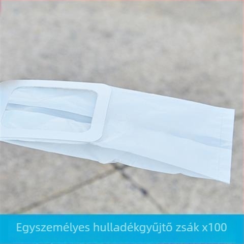 Automatikus háziállatürülék gyűjtő sétáltatás közben, zacskókkal és szennyeződés elleni eszközzel