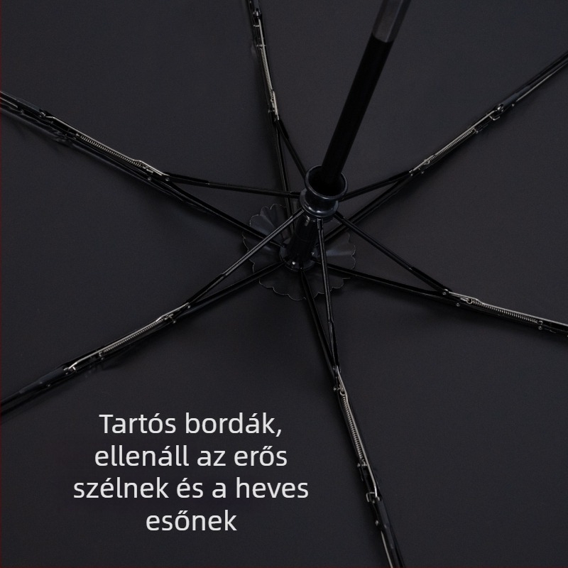 Ainovi ultra könnyű, kompakt összecsukható esernyő automatikus zárással, 6 bordával, UPF50+ napsugár elleni védelem, kézi nyitás, logó nyomás elérhető