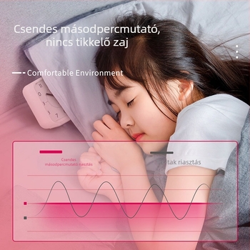 Deli 8851 ébresztőóra időzítő, halk üzemmóddal, tanuláshoz, konyhai emlékeztető, lágy éjszakai fény, iroda