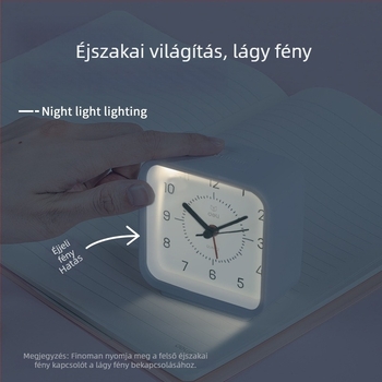 Deli 8851 ébresztőóra időzítő, halk üzemmóddal, tanuláshoz, konyhai emlékeztető, lágy éjszakai fény, iroda