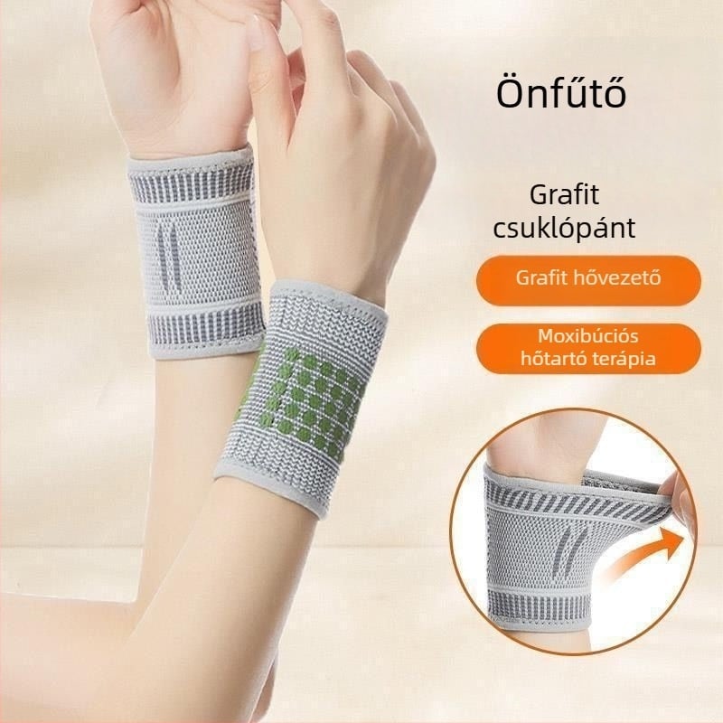 Grafén csuklópánt, uniszex, ínsérülésekre és sérülésekre, lélegző beltéri és kültéri sportokhoz