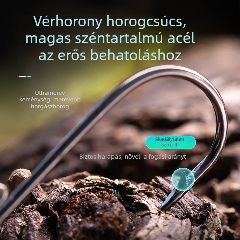 7 g-os ólomfejű horog basszusra és mandarin halra lágy csalival, megerősített barázdával a kioldódás megelőzésére
