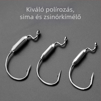 7316 Crank horog ólomfejjel lágy csalikhoz, aljban ütközés elleni védelem, Texas rig halászathoz édes- és sós vízben