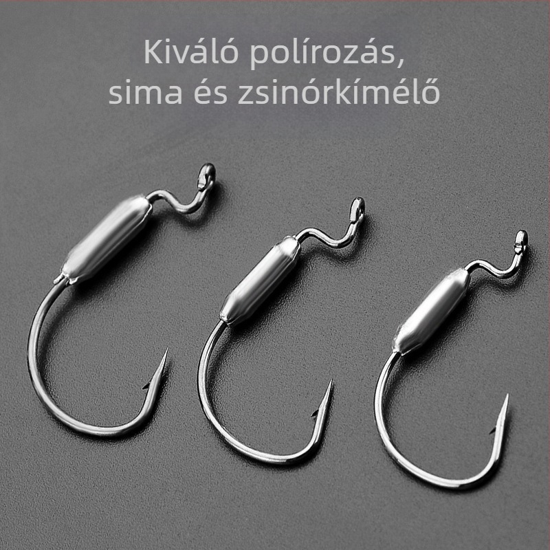 7316 Crank horog ólomfejjel lágy csalikhoz, aljban ütközés elleni védelem, Texas rig halászathoz édes- és sós vízben