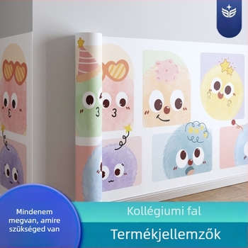 Rajzfilm témájú öntapadós tapéta – vízálló és nedvességálló, vastagabb falburkolat a nappaliba