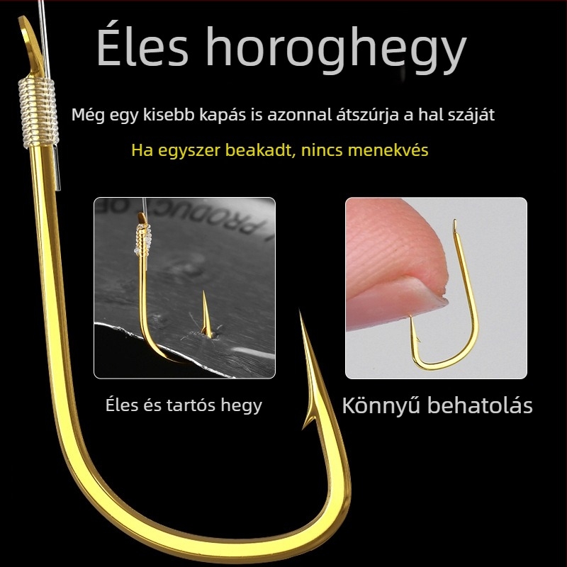 Prémium arany bevonatos dupla horog készlet