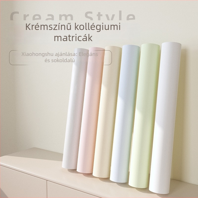 Öntapadós PVC tapéta – egyszínű, vízálló, vastag falmatricák hálószobára és a nappalira