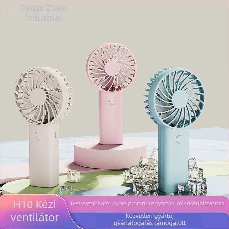 USB-töltő kézi mini ventilátor, hordozható kültéri ventilátor hosszú üzemidővel és 3 sebességgel