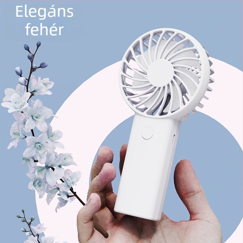 USB-töltő kézi mini ventilátor, hordozható kültéri ventilátor hosszú üzemidővel és 3 sebességgel