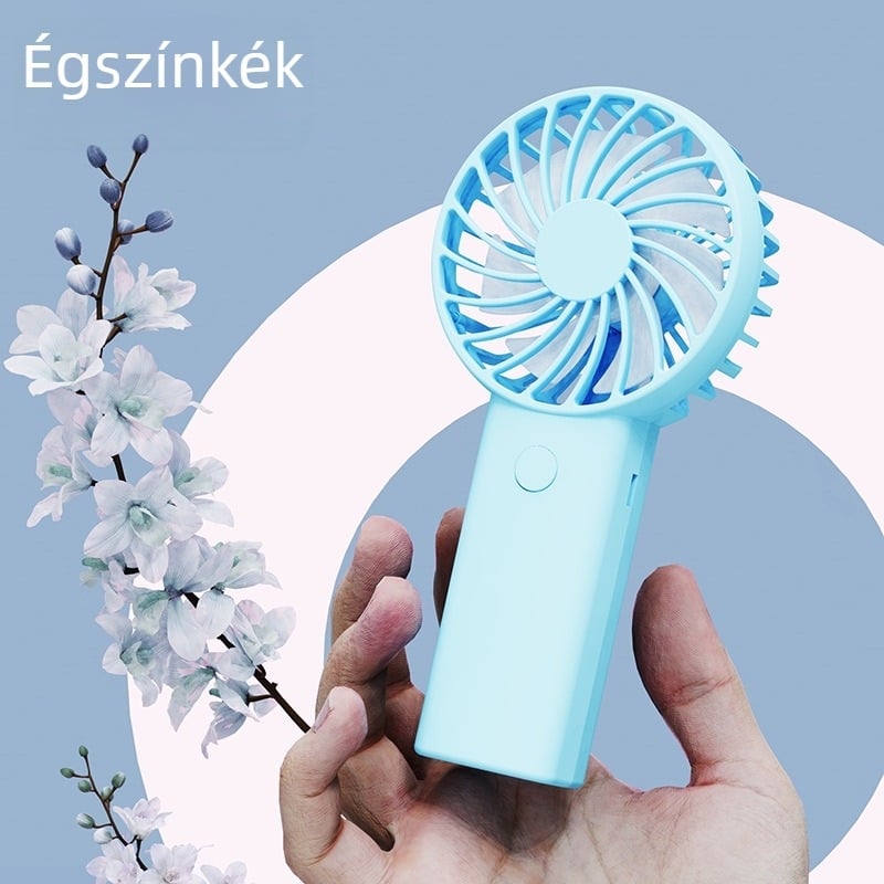USB-töltő kézi mini ventilátor, hordozható kültéri ventilátor hosszú üzemidővel és 3 sebességgel