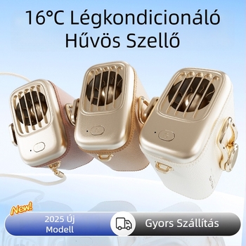 MINI derékra akasztható ventilátor — hordozható csipeszes hűtő ventilátor kültéri használatra, kézben vagy asztalon
