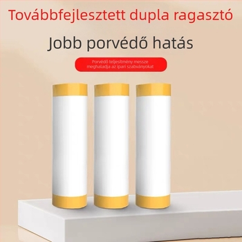 Egyszer használatos porvédő film papírmákkal festéshez és diatomit díszítéshez