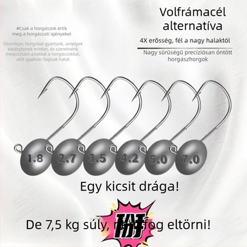Root horog horgásathoz, 4x megerősített, dupla szár, vast profil, görbe száj, méret 1