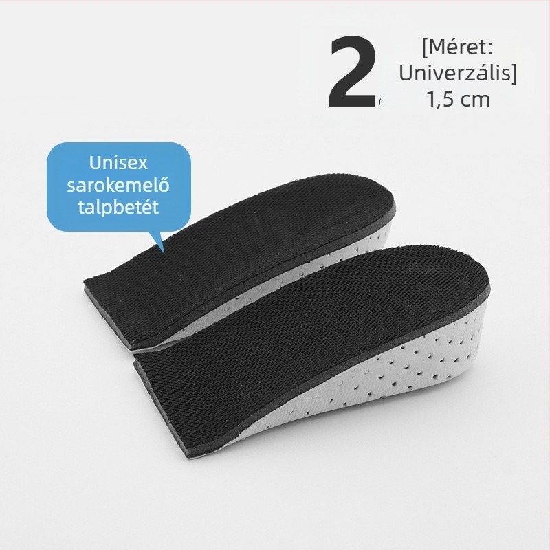 EVA lélegző belső magasságot növelő félbetét, magasságállító talpbetét, láthatatlan