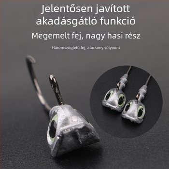 Ólomfejű horog nagy szemmel, tengeri horgászathoz hajóval, 7–10 g
