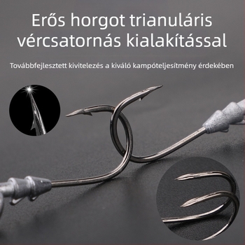 Ólomfejű horog nagy szemmel, tengeri horgászathoz hajóval, 7–10 g