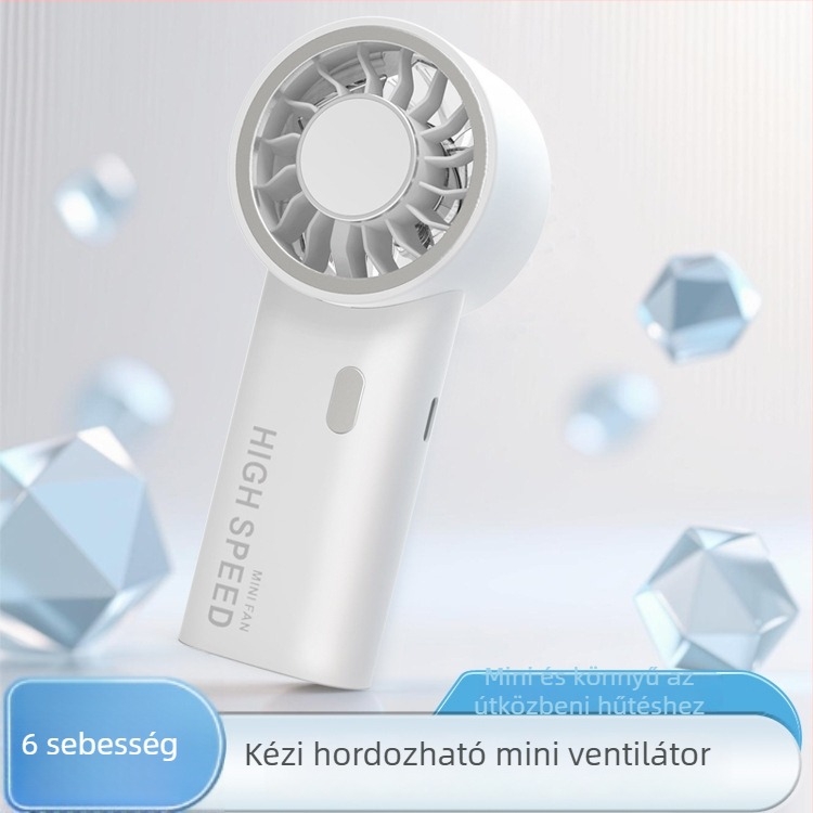 2026 Új rendkívül gyors kézi mini ventilátor USB töltéssel, kültéri használatra