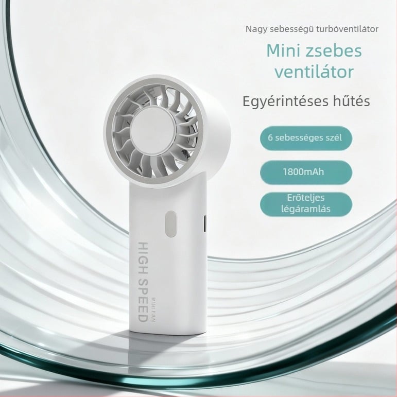 2026 Új rendkívül gyors kézi mini ventilátor USB töltéssel, kültéri használatra