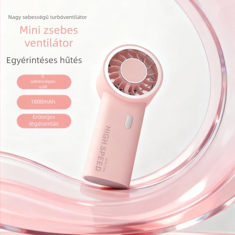 2026 Új rendkívül gyors kézi mini ventilátor USB töltéssel, kültéri használatra