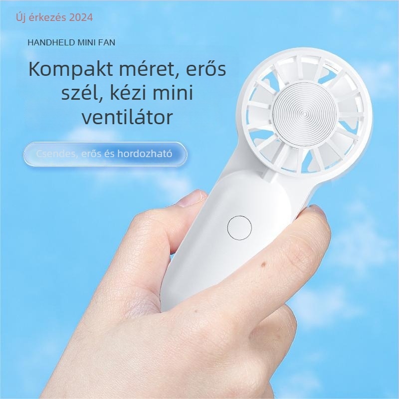 Kézi USB ventillátor hűtésre — mini, hordozható kültéri, nagy sebességű, luxus stílusú