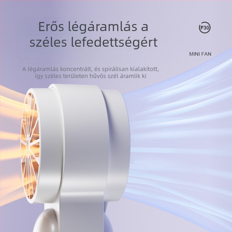 Kézi USB ventillátor hűtésre — mini, hordozható kültéri, nagy sebességű, luxus stílusú