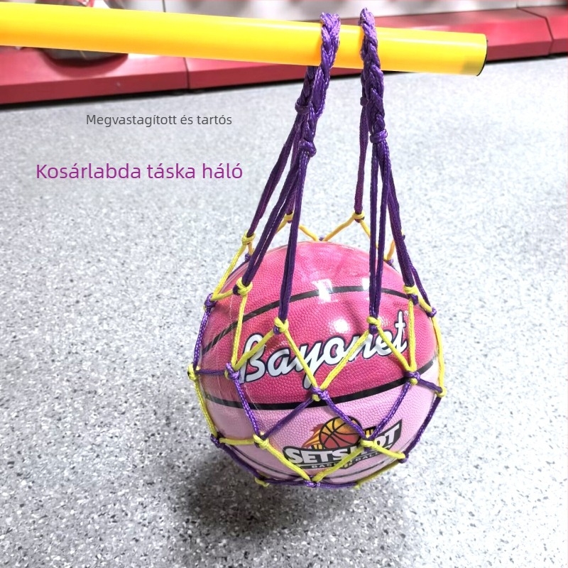 Masszív kosárlabda táska hálós rekesz tároláshoz