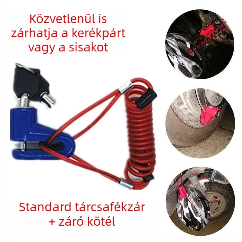 Xiaomi elektromos robogó zár és Xilop jármű zár – lopás elleni riasztó zár, kerékpár tárcsás fék zár tartozék