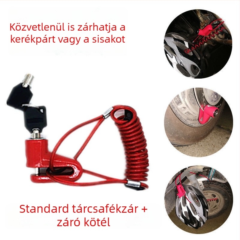 Xiaomi elektromos robogó zár és Xilop jármű zár – lopás elleni riasztó zár, kerékpár tárcsás fék zár tartozék