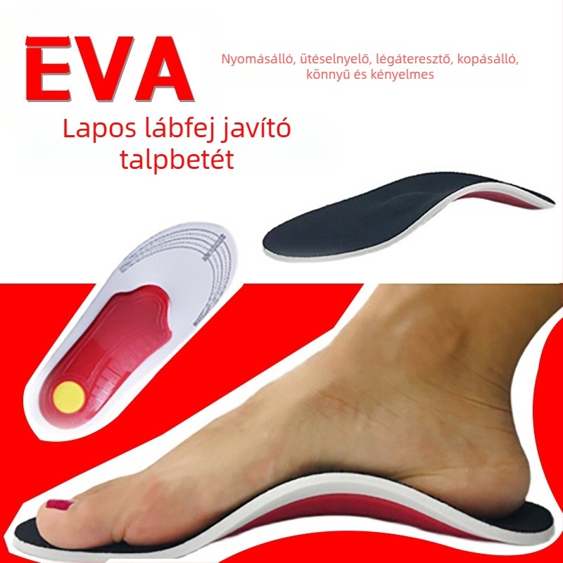 EVA talpbetét ívtámogatással – jobb ütéscsillapítás, lélegző masszázs lúdtalpra