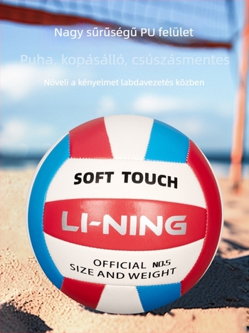 Li-Ning 5-ös számú röplabda – puha bőr, beltéri edzéslabda