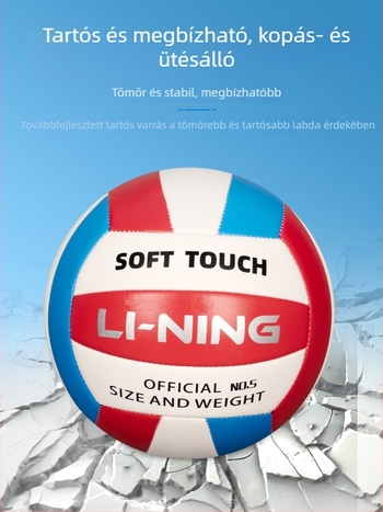 Li-Ning 5-ös számú röplabda – puha bőr, beltéri edzéslabda