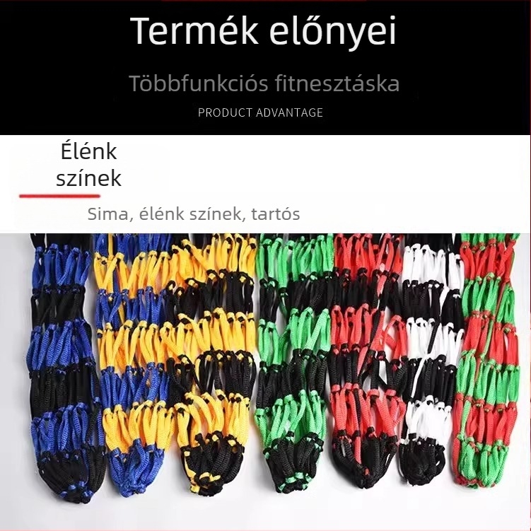 Hálós sporttáska kosár- és futballlabdákhoz