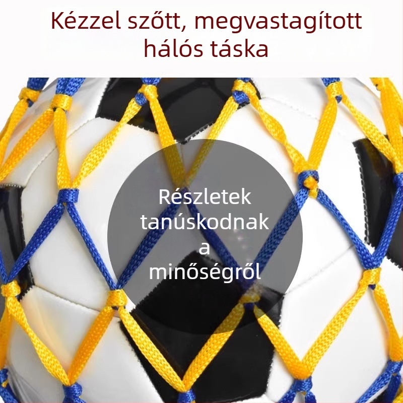 Hálós sporttáska kosár- és futballlabdákhoz