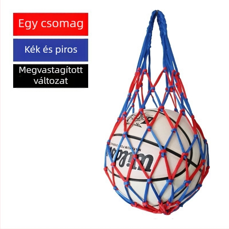 Hálós sporttáska kosár- és futballlabdákhoz