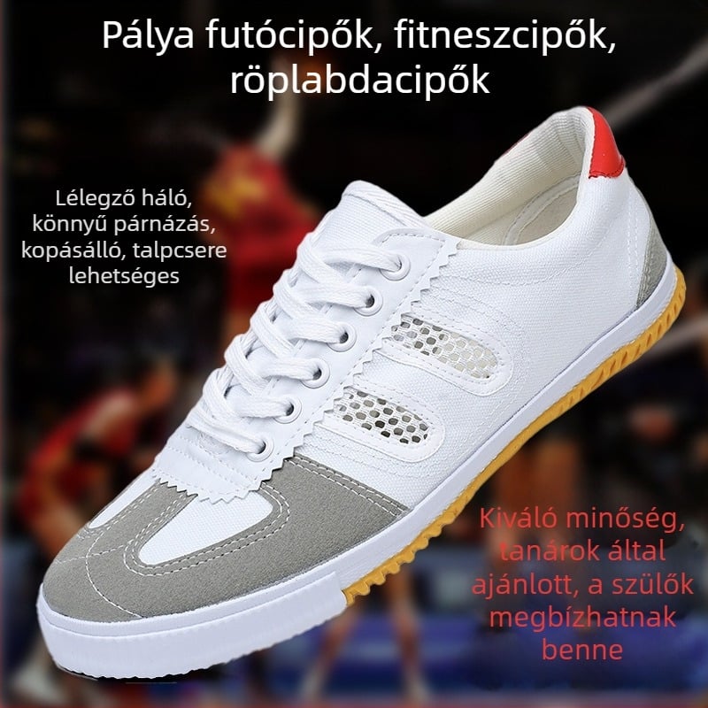 Lutai hálószövésű röplabdás cipő, futócipő, fűzős sportcipő, mindennapi cipő, vászon harcművészeti cipő, atlétikai edzőcipő