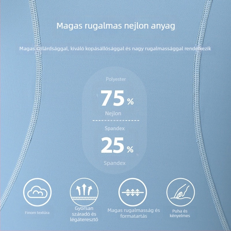 Férfi hosszú ujjú edzőfelső, kompressziós, magas rugalmasságú, gyorsan száradó, lélegző
