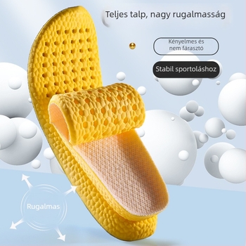 Sportcipő talpbetét, puha talppal, légáteresztő, antibakteriális, izzadságszívó, dezodoráló, vastagabb párnázás, rezgéscsillapító, férfiak és nők számára
