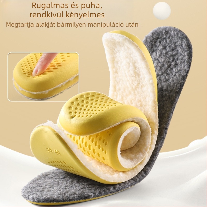 Latex talpbetét téli – meleg, légáteresztő, nedvességelnyelő, vastagított, teljes talpbetét fleece-beléssel a kényelemért és ütéscsillapításért.