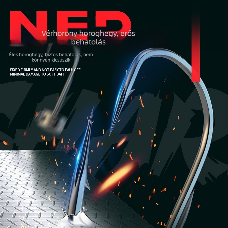 Ordinary Road NED lead head hook with mushroom head, wide belly, die-cast, floating shrimp and bass hooks