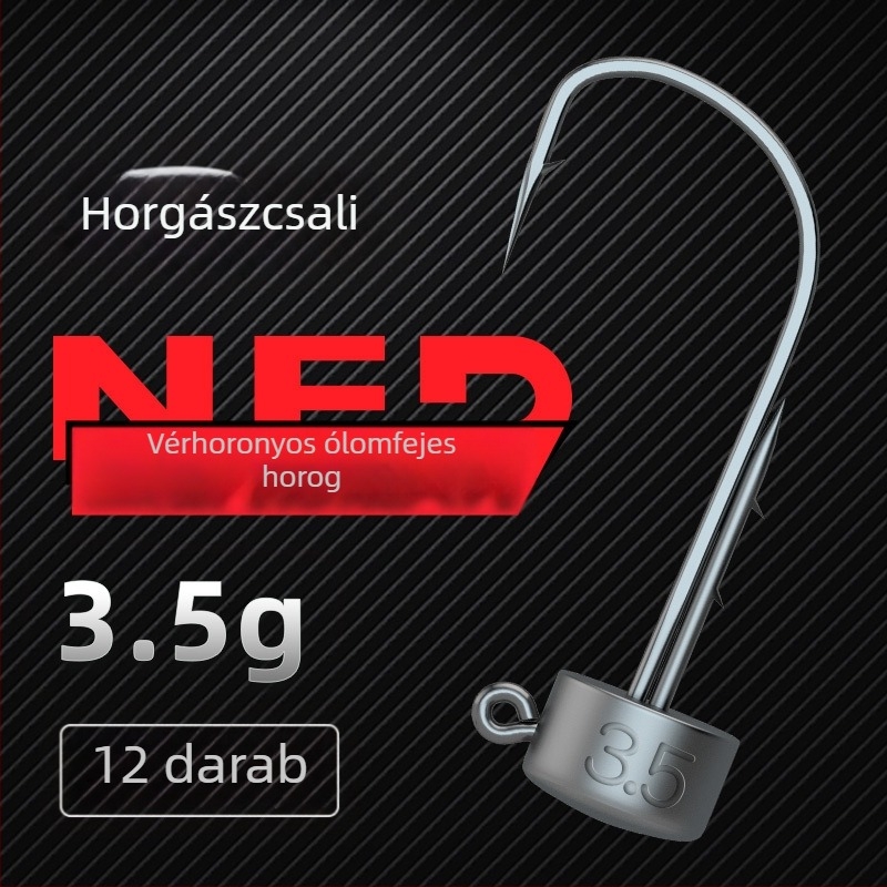 Ordinary Road NED lead head hook with mushroom head, wide belly, die-cast, floating shrimp and bass hooks