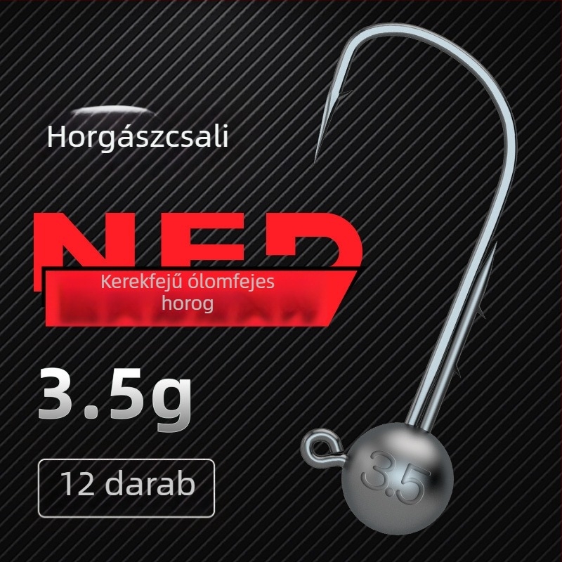 Ordinary Road NED lead head hook with mushroom head, wide belly, die-cast, floating shrimp and bass hooks