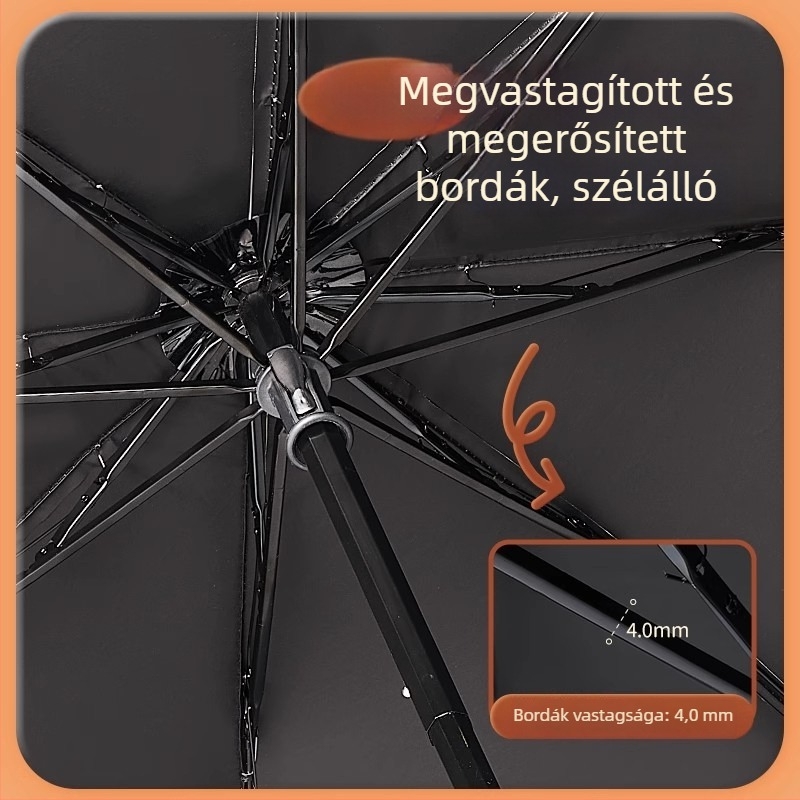 Aranyos összecsukható gyerek esernyő 6–12 éveseknek, új stílus, erős és tartós, UV-védelem