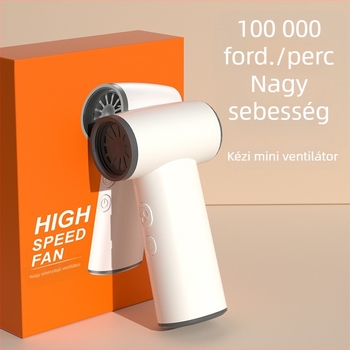 2026 Hordozható penge nélküli turbina ventilátor kültéri hűtésre, nagy sebességű, kompakt, beépített 2000–4000 mAh akkumulátorral